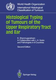 Histological Typing of Tumours of the Upper Respiratory Tract and Ear - Cover