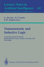 Nonmonotonic and Inductive Logic