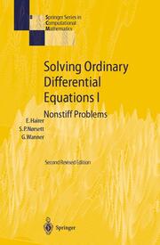 Solving Ordinary Differential Equations I - Cover
