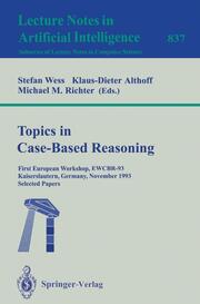 Topics in Case-Based Reasoning - Cover