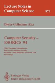 Computer Security - ESORICS 94