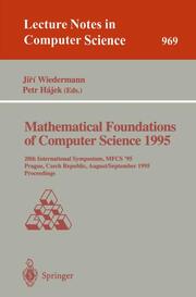 Mathematical Foundations of Computer Science 1995