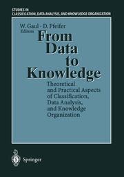 From Data to Knowledge - Cover