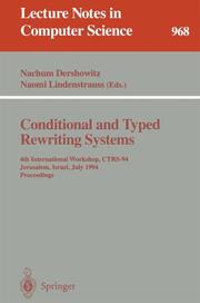 Conditional and Typed Rewriting Systems