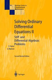 Solving Ordinary Differential Equations II - Cover