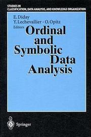 Ordinal and Symbolic Data Analysis