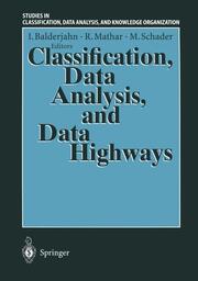 Classification, Data Analysis, and Data Highways - Cover