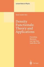 Density Functionals: Theory and Applications