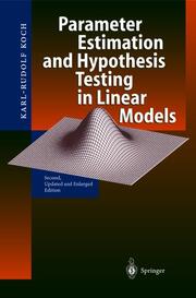 Parameter Estimation and Hypothesis Testing in Linear Models - Cover