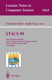 STACS 99 - Cover