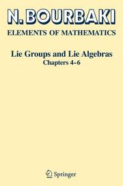 Lie Groups and Lie Algebras - Cover