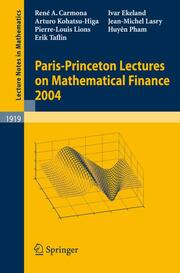 Paris-Princeton Lectures on Mathematical Finance 2004 - Cover