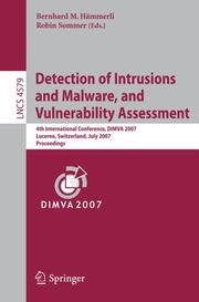 Detection of Intrusions and Malware, and Vulnerability Assessment - Cover
