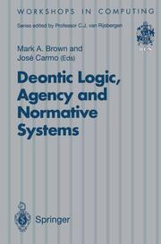 Deontic Logic, Agency and Normative Systems - Cover