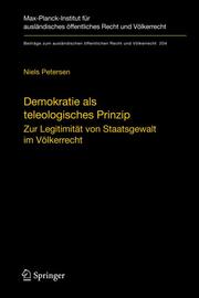 Demokratie als teleologisches Prinzip - Cover