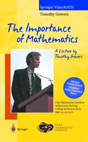 The Importance of Mathematics - Cover