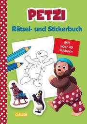 Petzi: Rätsel- und Stickerbuch - Cover