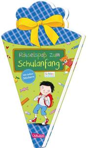 Rätselspaß zum Schulanfang mit Stickern (Schultüte für Jungen) - Cover