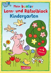 Mein bunter Lern- und Rätselblock: Kindergarten - Cover