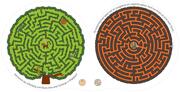 Kreativer Labyrinthe-Rätselspaß - Illustrationen 2