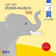 Vicky Bo's Sticker-Malbuch Tiere