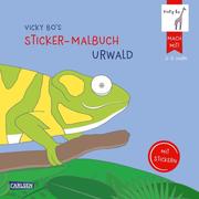 Vicky Bo's Sticker-Malbuch Urwald