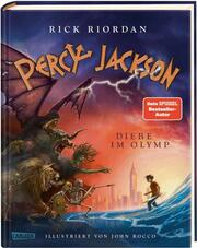 Percy Jackson - Diebe im Olymp (farbig illustrierte Schmuckausgabe) - Cover