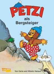 Petzi als Bergsteiger
