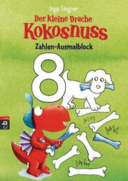 Der kleine Drache Kokosnuss - Zahlen-Ausmalblock - Cover