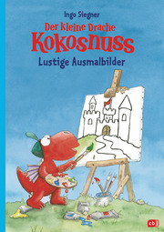 Der kleine Drache Kokosnuss - Lustige Ausmalbilder - Cover