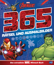 MARVEL Avengers 365 Rätsel und Ausmalbilder - Das extradicke MARVEL-Mitmach-Buch