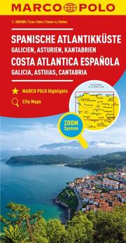 MARCO POLO Karte Spanien, Spanische Atlantikküste 1:300.000