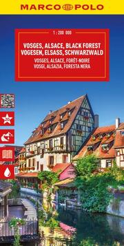 MARCO POLO Reisekarte Vogesen, Elsass, Schwarzwald 1:200.000