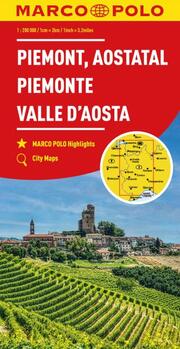 MARCO POLO Regionalkarte Italien 01 Piemont, Aostatal 1:200.000 - Cover