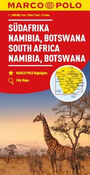 MARCO POLO Kontinentalkarte Südafrika, Namibia, Botswana 1:2 Mio. - Cover