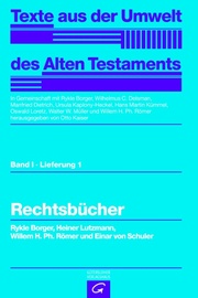 Texte aus der Umwelt des Alten Testaments, Bd 1: Rechts- und Wirtschaftsurkunden. / Rechtsbücher - Cover