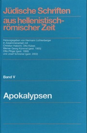 Jüdische Schriften aus hellenistisch-römischer Zeit, Bd 5: Apokalypsen / Einbanddecke zu den Lieferungen 1-9 - Cover