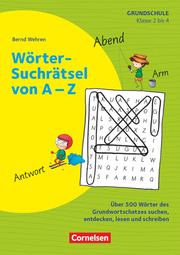 Wörter-Suchrätsel von A-Z - Klasse 2 bis 4 - Cover
