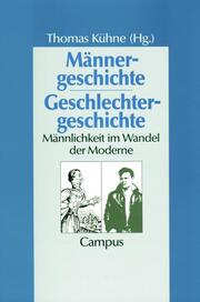 Männergeschichte - Geschlechtergeschichte - Cover