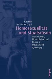Homosexualität und Staatsräson - Cover
