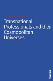 Transnational Professionals and their Cosmopolitan Universes - Cover