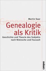 Genealogie als Kritik - Cover