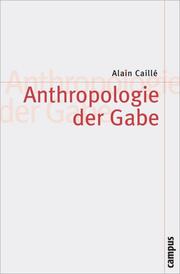 Anthropologie der Gabe - Cover