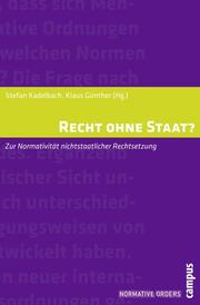 Recht ohne Staat? - Cover