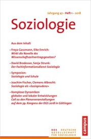 Soziologie 1/2018 - Cover