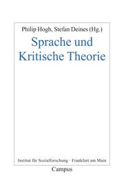 Sprache und Kritische Theorie. - Cover