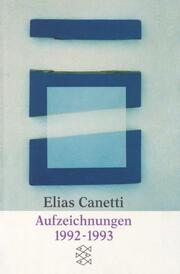 Aufzeichnungen 1992-1993 - Cover
