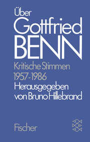 Über Gottfried Benn - Cover
