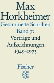 Vorträge und Aufzeichnungen 1949-1973 - Cover