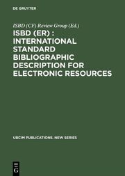 ISBD (ER) : International Standard Bibliographic Description for Electronic Resources - Cover